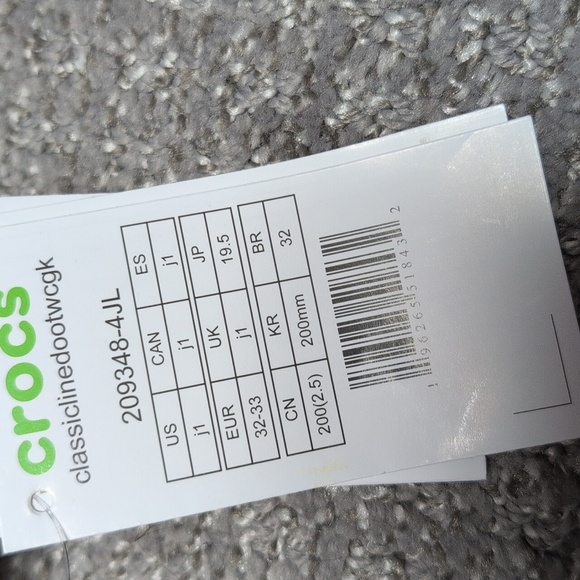 Crocs Red And Blue Tie Dye Kids Clogs NWT Size J1 - Picture 5 of 8